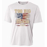 Too Big To Rig 2024 Funny Usa Flag Cooling Performance Crew T-Shirt