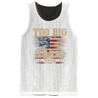 Too Big To Rig 2024 Funny Usa Flag Mesh Reversible Basketball Jersey Tank