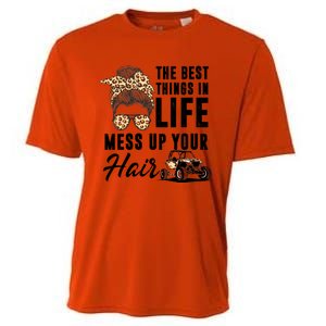 The Best Things In Life Mess Up Your Hair Utv Sxs Gift Cooling Performance Crew T-Shirt