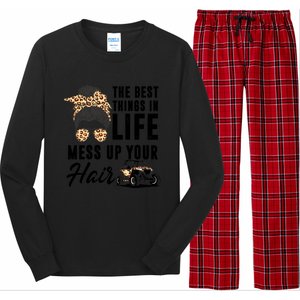 The Best Things In Life Mess Up Your Hair Utv Sxs Gift Long Sleeve Pajama Set