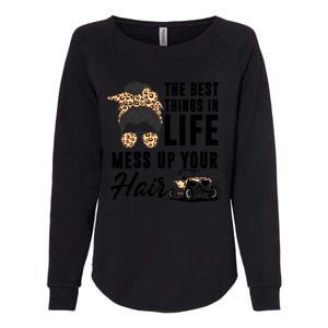 The Best Things In Life Mess Up Your Hair Utv Sxs Gift Womens California Wash Sweatshirt