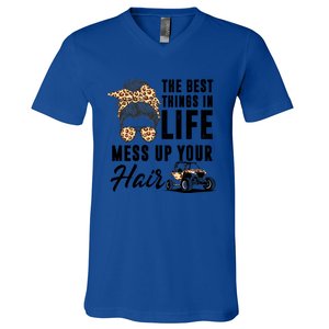 The Best Things In Life Mess Up Your Hair Utv Sxs Gift V-Neck T-Shirt