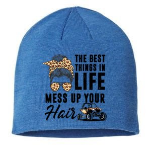 The Best Things In Life Mess Up Your Hair Utv Sxs Gift Sustainable Beanie