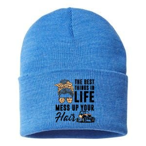 The Best Things In Life Mess Up Your Hair Utv Sxs Gift Sustainable Knit Beanie