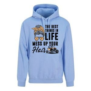 The Best Things In Life Mess Up Your Hair Utv Sxs Gift Unisex Surf Hoodie