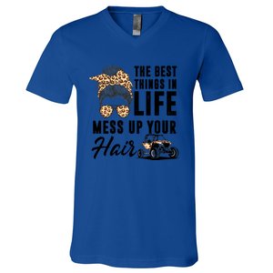 The Best Things In Life Mess Up Your Hair Utv Sxs Cool Gift V-Neck T-Shirt