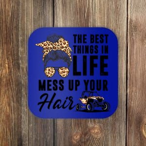 The Best Things In Life Mess Up Your Hair Utv Sxs Cool Gift Coaster