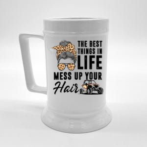 The Best Things In Life Mess Up Your Hair Utv Sxs Cool Gift Beer Stein