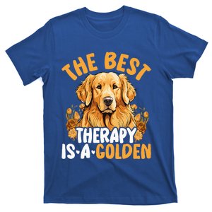 The Best Therapy Is A Golden Retriever Dog Lover Puppy Owner T-Shirt