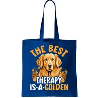 The Best Therapy Is A Golden Retriever Dog Lover Puppy Owner Tote Bag