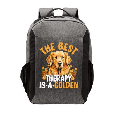 The Best Therapy Is A Golden Retriever Dog Lover Puppy Owner Vector Backpack