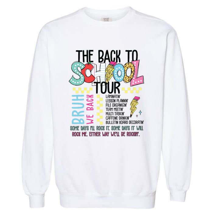 The Back To School Bruh We Back Garment-Dyed Sweatshirt