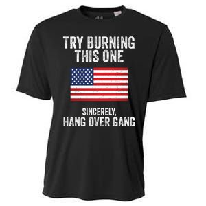 Try Burning This One Sincerely Hang Over Gang Tom Macdonald Cooling Performance Crew T-Shirt