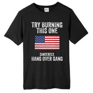 Try Burning This One Sincerely Hang Over Gang Tom Macdonald Tall Fusion ChromaSoft Performance T-Shirt