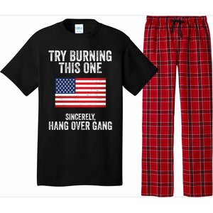 Try Burning This One Sincerely Hang Over Gang Tom Macdonald Pajama Set