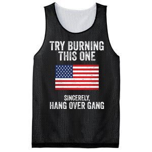 Try Burning This One Sincerely Hang Over Gang Tom Macdonald Mesh Reversible Basketball Jersey Tank