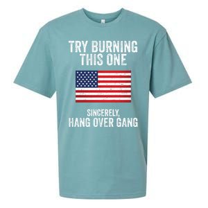 Try Burning This One Sincerely Hang Over Gang Tom Macdonald Sueded Cloud Jersey T-Shirt