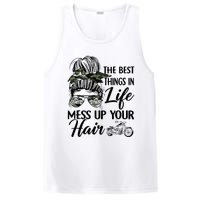 The Best Things In Life Mess Up Your Hair Motorcycle Women PosiCharge Competitor Tank