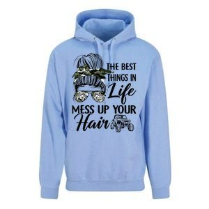 The Best Things In Life Mess Up Your Hair UTV SXS Funny Unisex Surf Hoodie