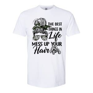 The Best Things In Life Mess Up Your Hair UTV SXS Funny Softstyle CVC T-Shirt