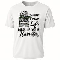 The Best Things In Life Mess Up Your Hair UTV SXS Funny Cooling Performance Crew T-Shirt