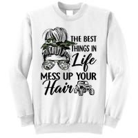 The Best Things In Life Mess Up Your Hair UTV SXS Funny Sweatshirt