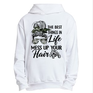 The Best Things In Life Mess Up Your Hair UTV SXS Funny Urban Pullover Hoodie