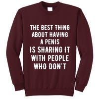 The Best Thing About Having A Penis Tall Sweatshirt