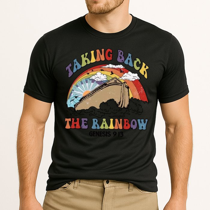 Taking Back The Rainbow Christian Jesus Rainbow Ship Cooling Performance Crew T-Shirt