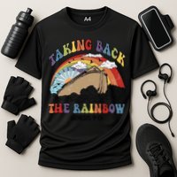 Taking Back The Rainbow Christian Jesus Rainbow Ship Cooling Performance Crew T-Shirt