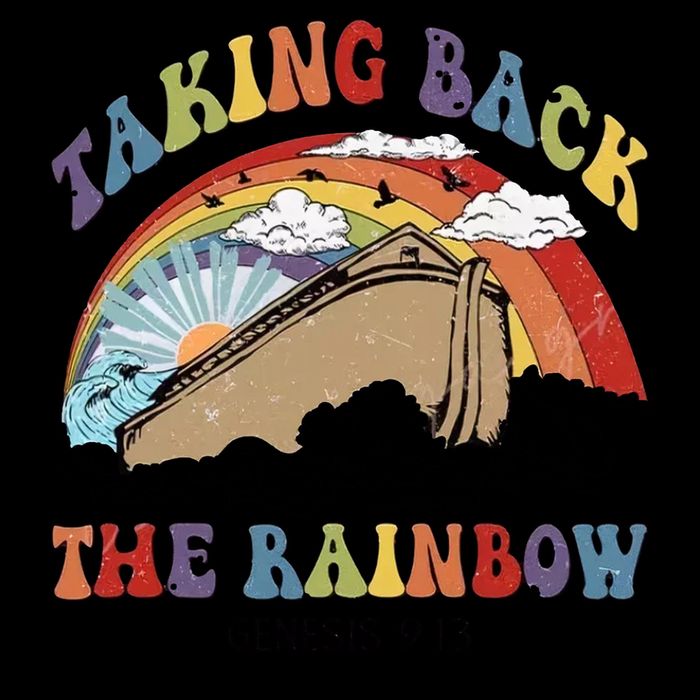 Taking Back The Rainbow Christian Jesus Rainbow Ship Cooling Performance Crew T-Shirt