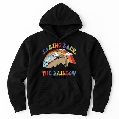 Taking Back The Rainbow Christian Jesus Rainbow Ship Hoodie