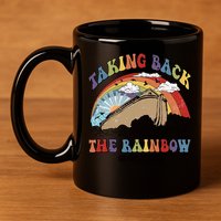 Taking Back The Rainbow Christian Jesus Rainbow Ship 11oz C Handle Ceramic Mug