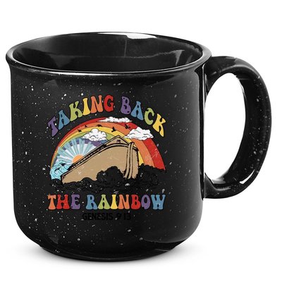 Taking Back The Rainbow Christian Jesus Rainbow Ship 15oz Campfire Ceramic Mug