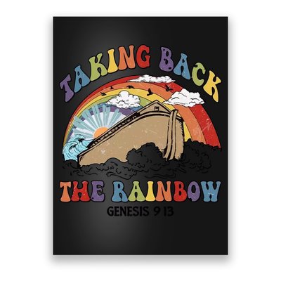 Taking Back The Rainbow Christian Jesus Rainbow Ship Poster