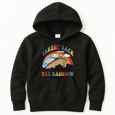 Taking Back The Rainbow Christian Jesus Rainbow Ship Kids Hoodie