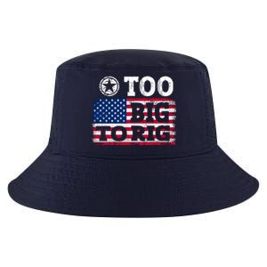 Too Big To Rig Saying Trump 2024 Cool Comfort Performance Bucket Hat