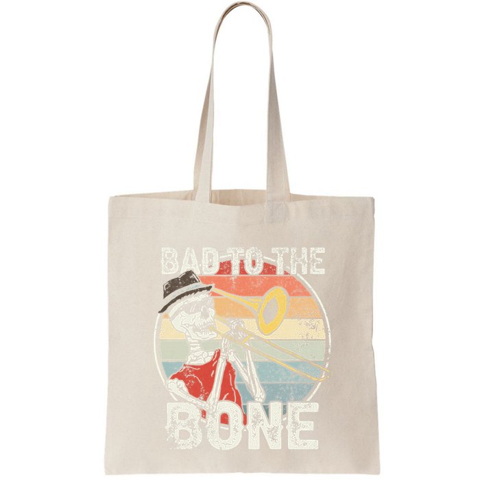 Trombone Bad To The Bone Retro Skeleton Marching Band Player Bag