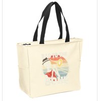 Trombone Bad To The Bone Retro Skeleton Marching Band Player Zip Tote Bag