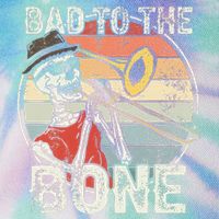 Trombone Bad To The Bone Retro Skeleton Marching Band Player Legacy Tie Dye Trucker Hat