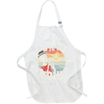 Trombone Bad To The Bone Retro Skeleton Marching Band Player Apron