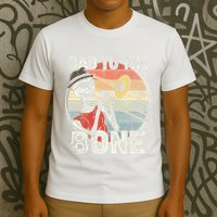 Trombone Bad To The Bone Retro Skeleton Marching Band Player T-Shirt