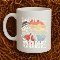 Trombone Bad To The Bone Retro Skeleton Marching Band Player Mug
