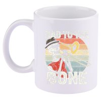 Trombone Bad To The Bone Retro Skeleton Marching Band Player 11oz C Handle Ceramic Mug