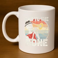 Trombone Bad To The Bone Retro Skeleton Marching Band Player 11oz C Handle Ceramic Mug