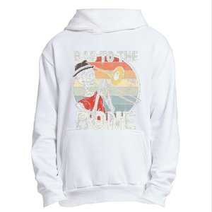 Trombone Bad To The Bone Retro Skeleton Marching Band Player Urban Pullover Hoodie