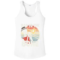 Trombone Bad To The Bone Retro Skeleton Marching Band Player Ladies PosiCharge Competitor Racerback Tank