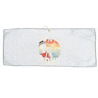 Trombone Bad To The Bone Retro Skeleton Marching Band Player Large Microfiber Waffle Golf Towel