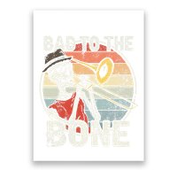Trombone Bad To The Bone Retro Skeleton Marching Band Player Poster