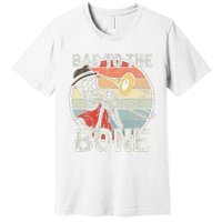 Trombone Bad To The Bone Retro Skeleton Marching Band Player Premium T-Shirt